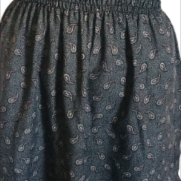 ZA ZEN Ruffle Trim Geo Print Dress With Ruched Waist Brown Xsmall-Small - Picture 7 of 10